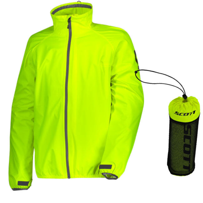 SCOTT Ergonomic DP Pro Rain Jacket in yellow