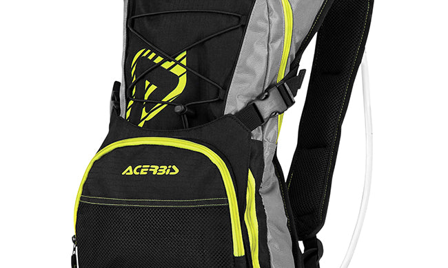 H20 Drink Backpack Black Yellow